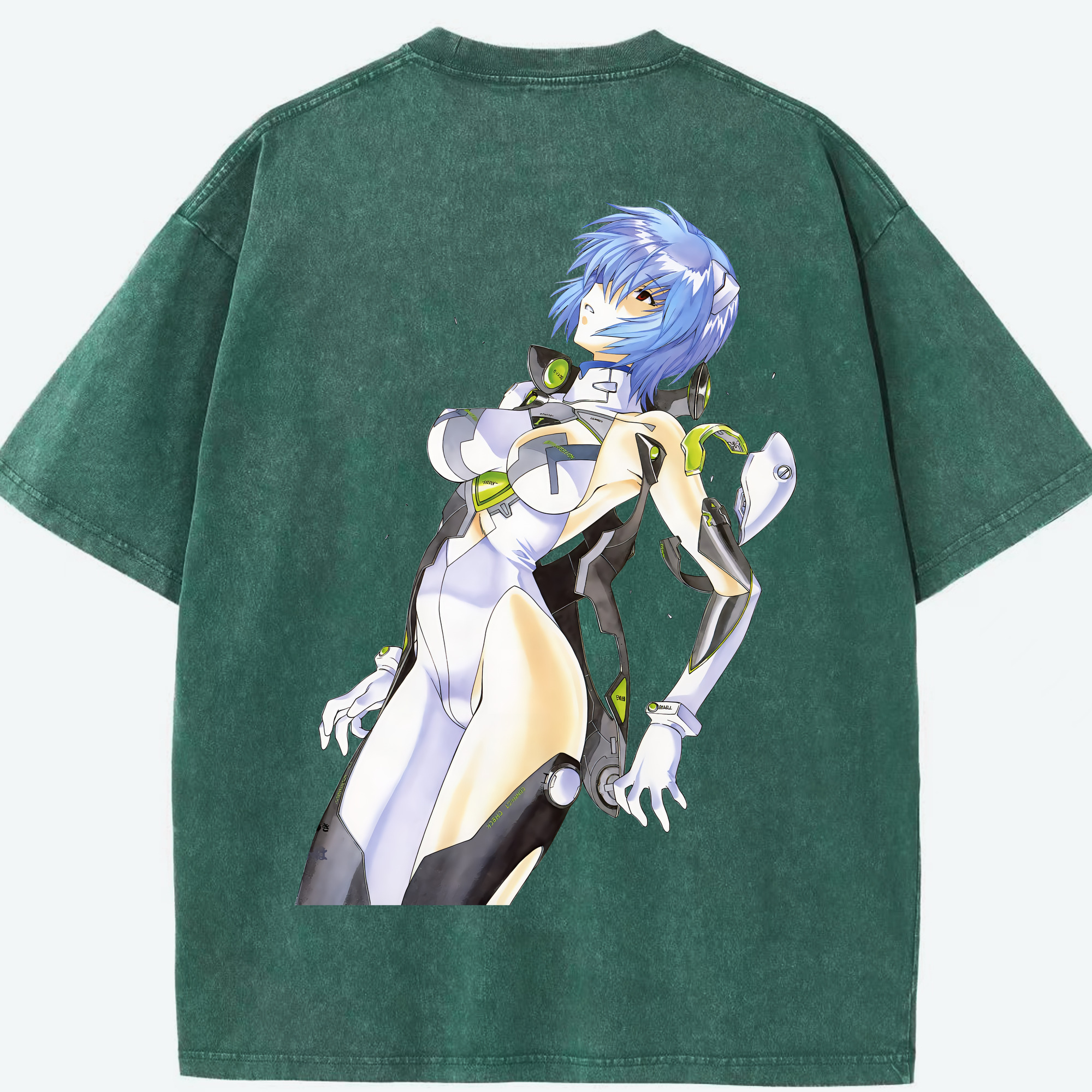 （画像用） EVA 新世紀エヴァンゲリオン 綿100% ヴィンテージ風 半袖Tシャツ（背面プリント）
